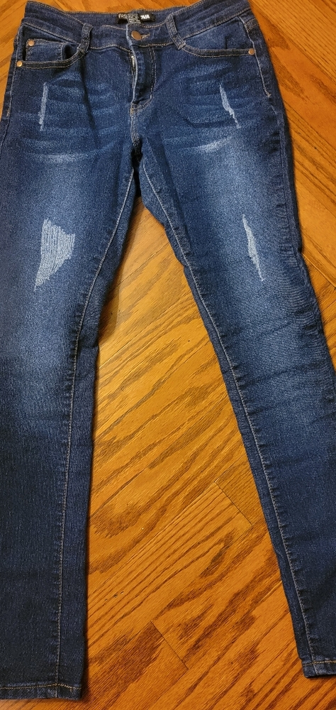 Fashion Nova Stretchy Super Skinny Blue Jeans